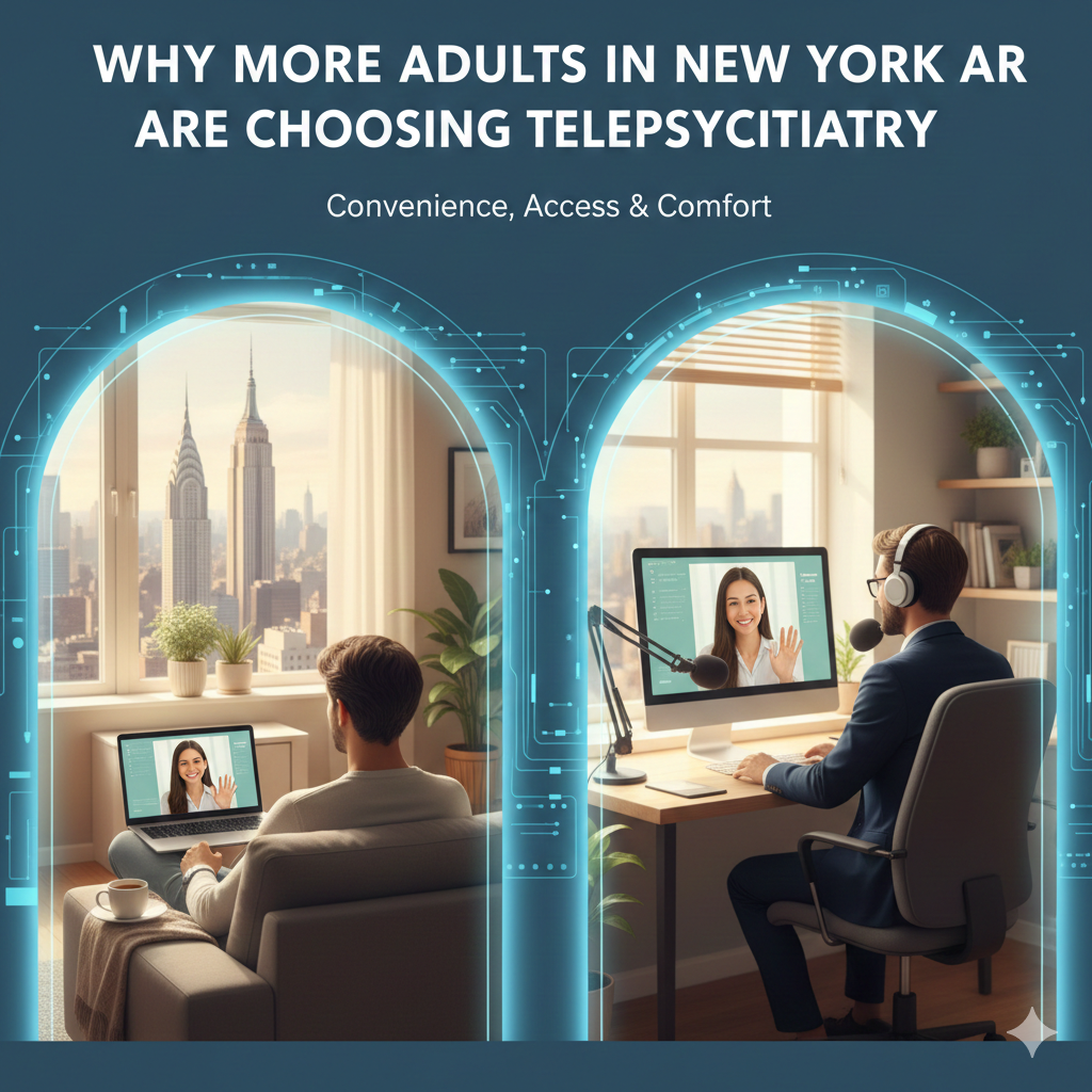 Why More Adults in New York Are Choosing Telepsychiatry